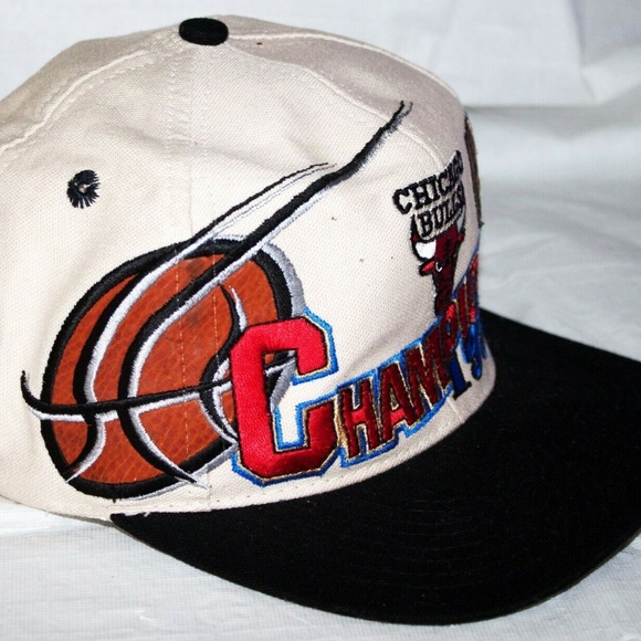 Chicago Bulls 1996 Basketball Championship Hat Cap - Picture 4 of 8
